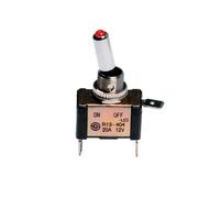 Pilot LA_45557 Interrupteur on-off à LED rouge en aluminium 12 V, 20 A