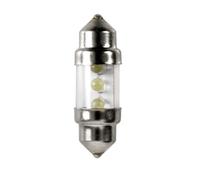 Pilot LA_58384 Lampe navette SV8,5-8, 12 V, 3 LED, 10 x 31 (Blanc)