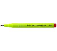 Pilot Lettering Pen Medium Rouge stylo-feutre - stylos-feutres (Rouge, 0,3 mm, Blanc)