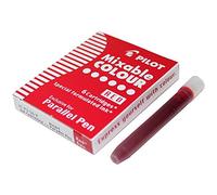 PILOT Lot de 12 Boites de 6 Cartouches d'encre pour stylo Parallel Pen Rouge