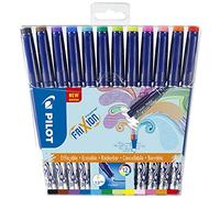 Pilot Feutres FriXion Fineliner - Effaçables encre thermosensible - Pointe moyenne - Lot de 12