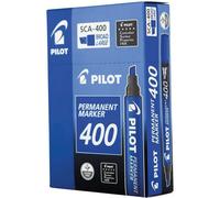 Pilot Lot De 12 Marqueurs Permanent Sca 400 Pointe Biseau Large Bleu