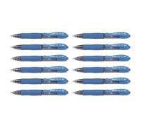 Pilot Lot de 12 mini stylos gel G2 Pixie 0,7 mm avec bouton poussoir (Turquoise)