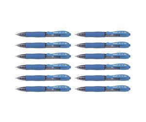 Pilot Lot de 12 mini stylos gel G2 Pixie 0,7 mm avec bouton poussoir (Turquoise)