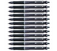 Pilot Lot De 12 Stylos À Bille Acroball Begreen Pointe Moyenne Noir