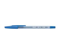 Pilot Pen Stylo à bille rechargeable BP-S-F Pointe fine Corps plastique cristal Lot de 12 Bleu