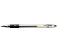 Pilot Stylo à bille Pointe moyenne, Encre gel Noire G1-Grip 0,7 mm, Corps plastique avec grip caoutchouc + capuchon, 12 pièces