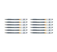 PILOT Lot de 12 Stylos Encre Gel G-1 pointe fine 0,5 Noir