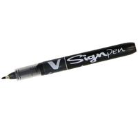 Pilot Lot De 12 Stylos Feutre V Sign Pen Pte Moyenne 0,6 Mm Noir