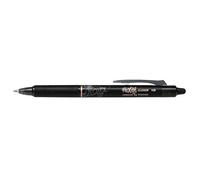 PILOT Lot de 12 Stylos Roller Effaçable FRIXION BALL CLICKER 1.0 Pointe Large Noir