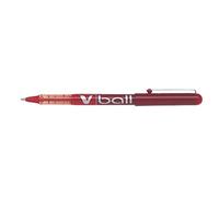 Pilot V Ball Stylo roller encre liquide à capuchon pointe fine 0,5 mm rouge