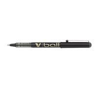 Pilot Pen Stylo roller V-Ball - Pointe 0,7 mm, encre liquide, noir, capuchon