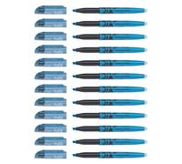 Pilot Lot De 12 Surligneurs Frixion Light Pointe Biseautée Bleu
