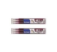 PILOT Lot de 2 Lots de 3 Recharges roller FRIXION BALL BLS-FR7 pointe moyenne bordeaux