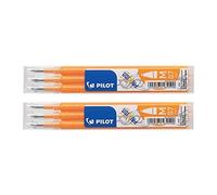 Pilot Chaleur Ligne Moyenne Frixion / Friction Effaçable Rollerball Recharge 0.7mm Pointe - Orange Abricot