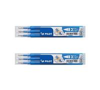 PILOT Lot de 2 Sets de 3 Recharges roller FRIXION BALL BLS-FR7 pointe moyenne bleu ciel
