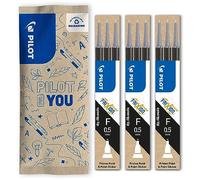 PILOT - Lot de 3 étuis de 3 recharges FriXion pour stylo effaçable. Compatibles FriXion Point et FriXion Point Clicker - Noir - Pointe Fine