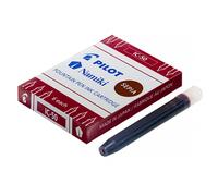 Boite 6 cartouches encre PILOT NAMIKI pour stylo CAPLESS plume IC-50 couleur SEPIA