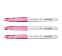 PILOT Lot de 3 Feutres Coloriage Effaçable FRIXION COLORS Pointe Moyenne Rose Pâle