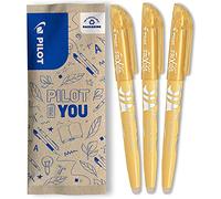 PILOT - Lot de 3 Frixion Light Soft - Surligneurs effaçables aux couleurs pastel - Orange - Pointe biseautée pour tracé fin ou plus large