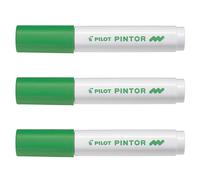 Pilot Lot De 3 Marqueurs À Pigment Pintor, Medium, Vert Clair