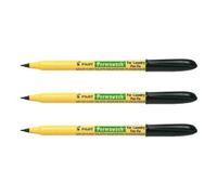 Pilot Lot De 3 Marqueurs Textile Permawash Encre Textile Tracé 1 Mm Noir