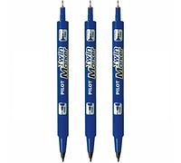 Pilot 1 marqueur double pointe fine bleue - (bleu, pointe fine, plastique)
