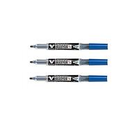 PILOT 10136 V Board Master S Begreen Marqueur pointe conique extra fine tracé rechargeable encre liquidée 1,3 mm Bleu