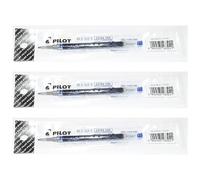 PILOT Lot de 3 Recharges BLS-G2 5 pour Stylo Roller Gel Pointe Fine Bleu