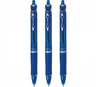 Pilot Stylo Bille Acroball Clip Plastique, Pointe Moyenne, Coloris Bleu