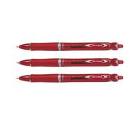 Pilot Lot De 3 Stylos À Bille Acroball Begreen Pointe Moyenne Rouge