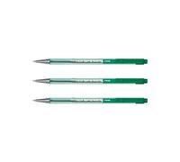Pilot Lot De 3 Stylos À Bille Rétractable Bps-Matic Pointe Fine Vert