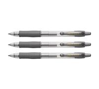 PILOT Lot de 3 Stylos bille à encre gel G2 07 Metallic Argent