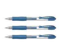 Pilot Pen Stylo bille G2 07 Metallic – Encre gel – Bleu métallique