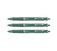 Pilot Lot De 3 Stylos ¿ Bille Acroball Begreen Pointe Moyenne Vert