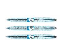 Pilot Lot De 3 Stylos Bille Rétractable Encre Gel B2p Pointe Moyenne Noir