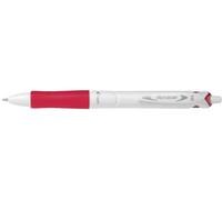 Pilot Lot De 3 Stylos Bille Rétractable Grip Acroball Pure White 1.0 Trait 0,4 Mm Rouge