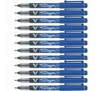 Pilot V-Sign Pen Stylo feutre à capuchon pointe moyenne 2 mm - Bleu