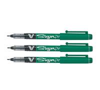 Pilot V Sign Pen Liquid Ink 2.0 mm Tip - Green Single Pen