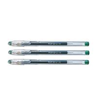PILOT Lot de 3 Stylos gel G-1 point fine 0,5mm tracé 0,3mm vert