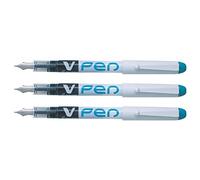 PILOT Stylo Plume Jetable Effaçable V-Pen Pte Moyenne Turquoise
