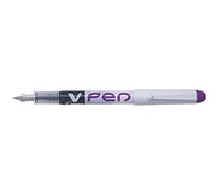 PILOT Lot de 3 Stylos Plume Jetable V-Pen Effaçable Pte moyenne Violet