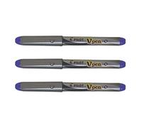 Pilot V-Pen Silver - Stylo Plume Jetable - Violet - Plume Moyenne