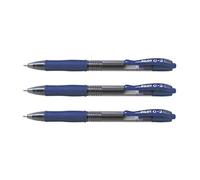 Pilot Stylo À Bille Pointe Large Rétractable Encre Gel Bleue Corps Plastique Avec Grip Caoutchouc G2