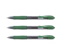 Pilot G2 Stylo roller encre gel rétractable pointe moyenne 0,7 mm vert