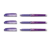PILOT Lot de 3 Stylos roller FriXion Point 0,5 Violet