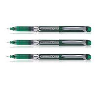 Stylo Roller Encre liquide HiTecpoint V10 Vert pointe large