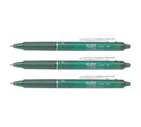 Pilot Lot De 3 Stylos Roller Rétractable Frixion Ball Clicker 0,7 Vert