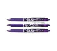 Pilot Lot de 3 Stylos roller rétractable Frixion Ball Clicker 0,7 Violet