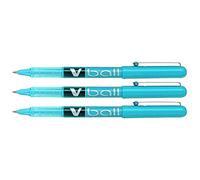 Pilot Pen - stylo roller V Ball VB5 - pointe métal - turquoise